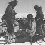 Lunch group on the polar plateau.