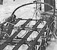 The Nansen sledge is a wooden frame on ski runners.